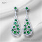 Apatite Chandelier Drop Earrings GREEN